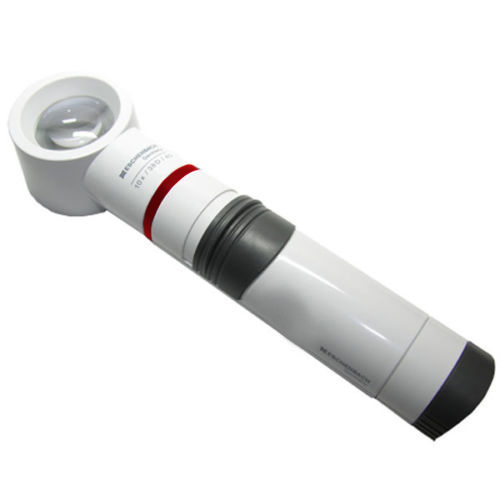 10X / 28D Eschenbach Incandescent Lighted Hand Held,Stand Magnifier - 2 Inch Lens